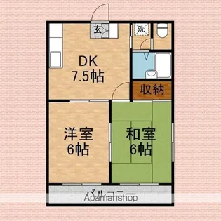 バンブーズ【1階】の間取り