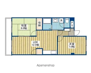 第一吉田マンション【4階】の間取り