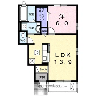 リーデレ【1階】の間取り