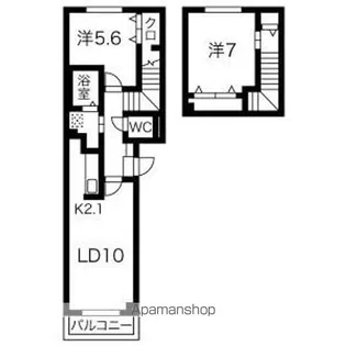 クラフト伏見【3階】の間取り