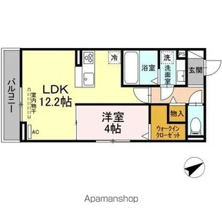 クラージュ【2階】の間取り