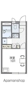 レオパレスマ メゾン【1階】の間取り