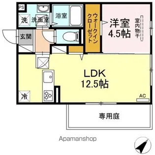 グレース下南部【1階】の間取り