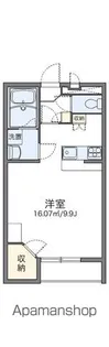 レオパレスアベニューⅡ【105号室】の間取り