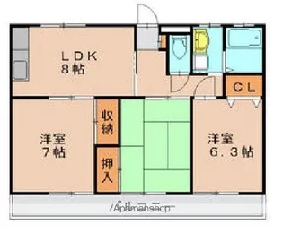 サンハイ16【3階】の間取り