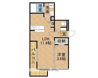 D−HILLS栄町【3階】の間取り