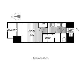 ファステート名古屋駅前ドリーム【14階】の間取り