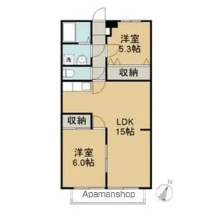 ラヴィーヌ水谷【3階】の間取り