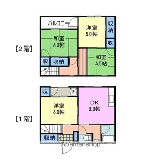 LA FRANCE A【4号室】の間取り