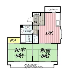 埼玉県三郷市彦野1丁目【アパート】の間取り