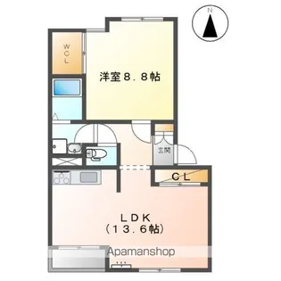 ミロワール・M【2階】の間取り