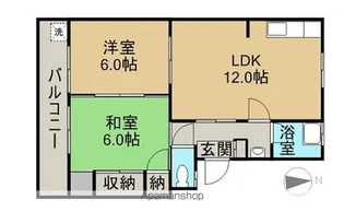 桜ヶ丘マンション【F260号室】の間取り