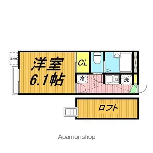 レオパレスメープルリーフ【2階】の間取り