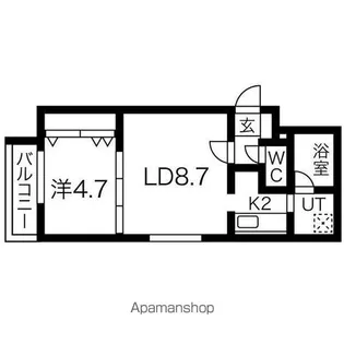 SERAM円山WEST【4階】の間取り