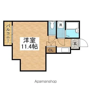 メゾンラフォーレ【102号室】の間取り