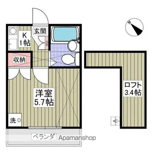 ブラウン第2【2階】の間取り