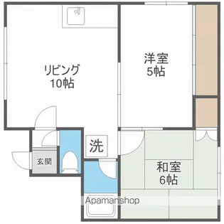 新琴似玲和ハイツ【101号室】の間取り