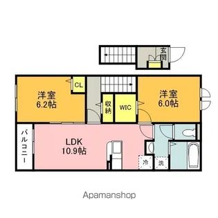 レジデンス プリュⅦ【2階】の間取り