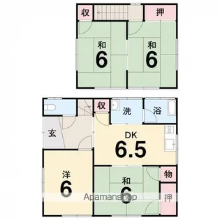 愛媛県松山市南江戸2丁目【一戸建】の間取り