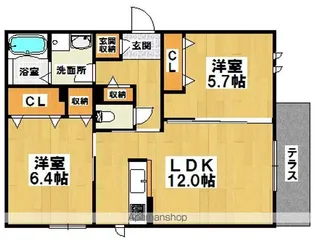 CASA REGIO 堺東【101号室】の間取り
