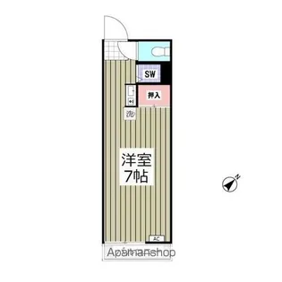 スリーパインズ【1階】の間取り