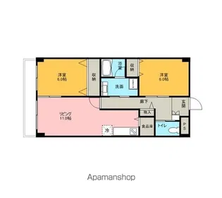 メゾンドール示野【303号室】の間取り