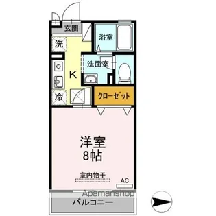 ベルシャトル B棟【1階】の間取り