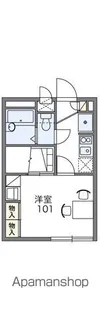 レオパレスヴィラ クレールⅡ【2階】の間取り