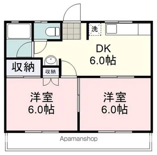 クローバーハイツ【101号室】の間取り