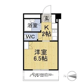 ハッピーマンション【402号室】の間取り