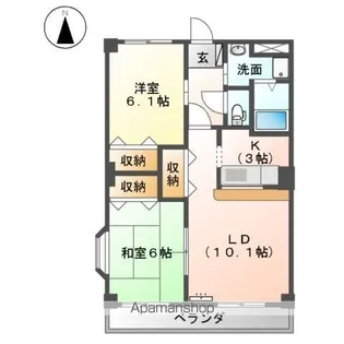 カーサ・リヴェール21【3階】の間取り