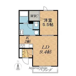 コリエンテイースト【2階】の間取り