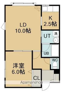 ファイン中道Ⅲ【101号室】の間取り