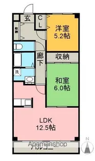 メルベーユ川畔【3階】の間取り