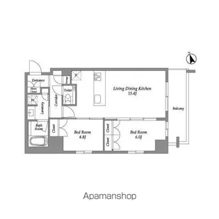 ENETIAL代官山【7階】の間取り
