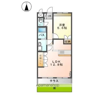 クレアーレ【1階】の間取り