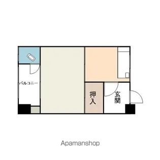 高原マンション【3階】の間取り
