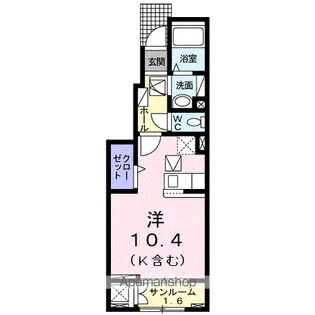LIBERTY東辻【1階】の間取り