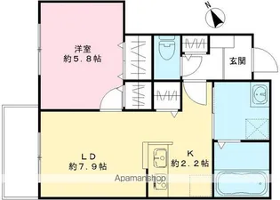 メゾン・ココン(NEARLY ZEHZEH賃貸)【203号室号室】の間取り