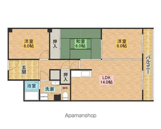 ラームズプラザ【2階】の間取り