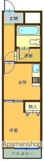 ライオンズマンション仲間町壱番館 305【305号室】の間取り