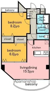 はなみずき3【4階】の間取り