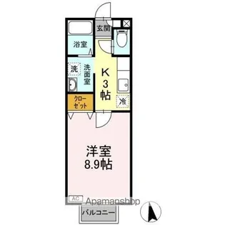 パセオプラシード神明【2階】の間取り