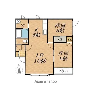 コーポスイングⅢ【3階】の間取り