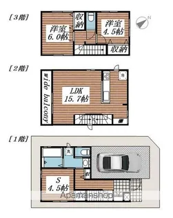 千葉県市川市大洲1丁目【一戸建】の間取り