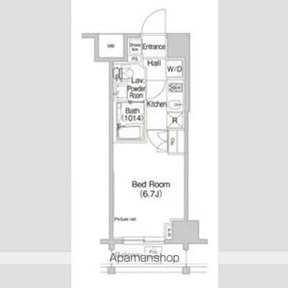 プラウドフラット富士見台【8階】の間取り