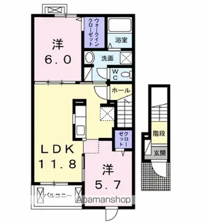 メゾン クラール【2階】の間取り