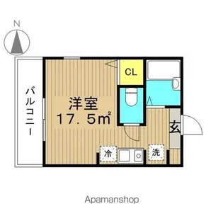リヴェールコート小岩【1階】の間取り