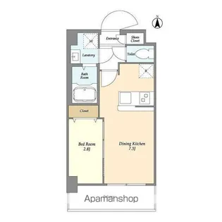 ドゥーエ青砥【4階】の間取り