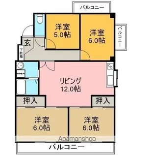 エトワール藤【2階】の間取り